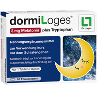 DORMILOGES 3 mg Melatonin plus Tryptophan Filmtab.