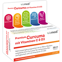 CURCUMA MIT Vitaminen C & D3 Viamedi Kapseln