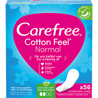 CAREFREE Cotton Feel Normal aloe vera scent Slipe.