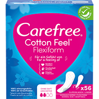 CAREFREE Cotton Feel Flexiform unscented Slipeinl.