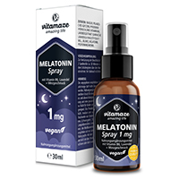 MELATONIN 1 mg hochdosiert vegan Spray