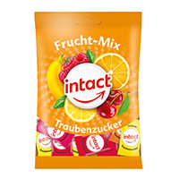 INTACT Traubenzucker Beutel Frucht-Mix
