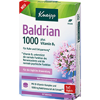 KNEIPP Baldrian 1000 mg plus Vitamin B1 Tabletten